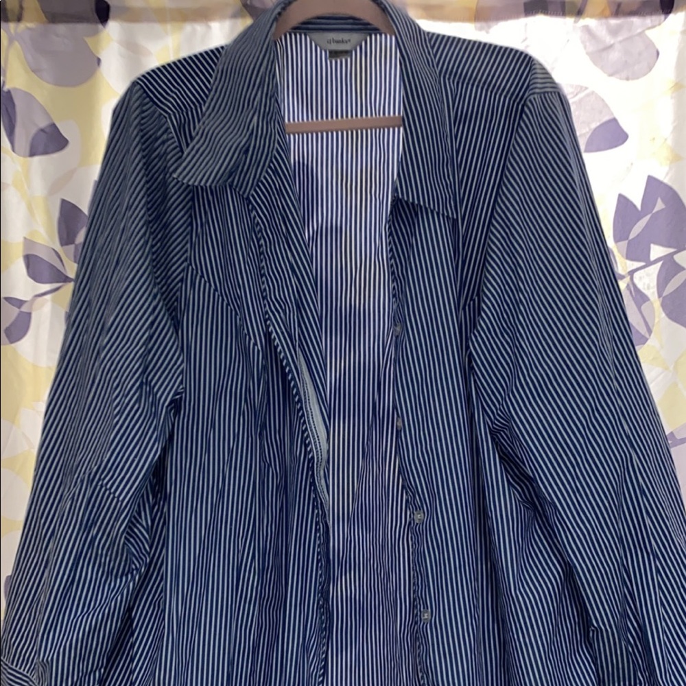 CJ Banks striped button down